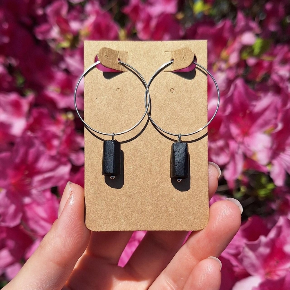Tourmaline Hoop Earrings ~ Handcrafted Gemstone Jewelry
